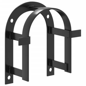 vidaXL Portasella da Parete Nero in Ferro
