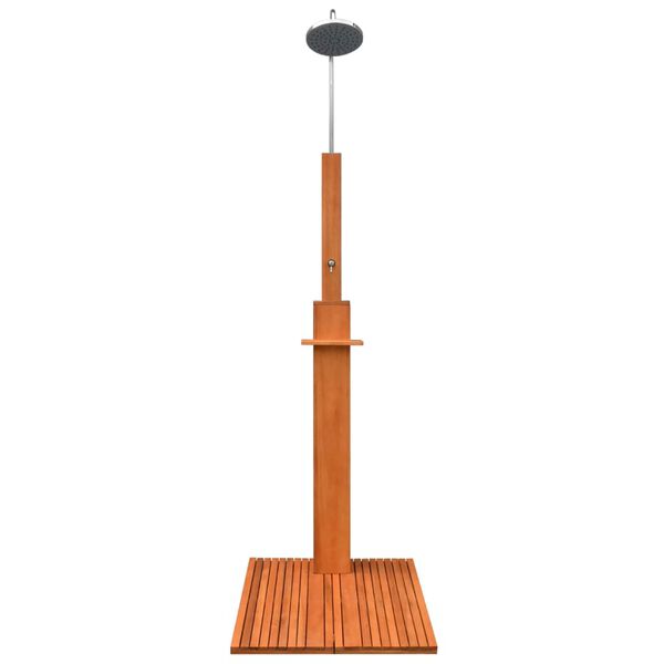 vidaXL Doccia da Esterno in Legno di Eucalipto e Acciaio