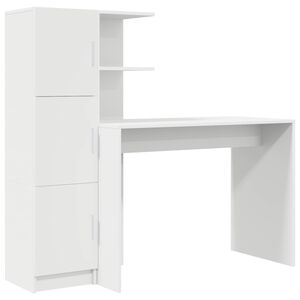 vidaXL Scrivania Bianco 133,5 x 50 x 124 cm 2 pz