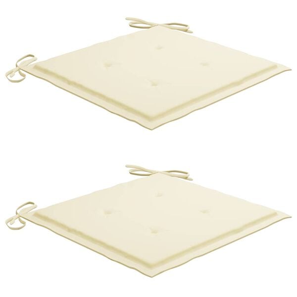 vidaXL Sedie da Giardino Pieghevoli 2pz con Cuscini in Massello Acacia