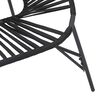 vidaXL Set di Sedie da Giardino 3 pz in Polyrattan Nero
