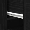vidaXL Highboard Rovere nero 80 x 33 x 150 cm Legno multistrato