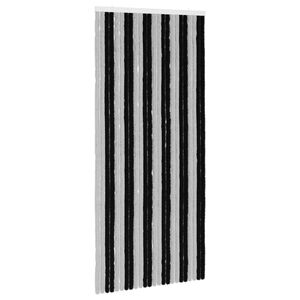 vidaXL Tenda per insetti in chenille Grigio e Nero 100 x 220 cm