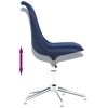 vidaXL Sedia da Ufficio Girevole Blu in Tessuto
