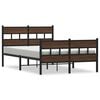 vidaXL Giroletto senza Materasso con Testiera e Pediera 120x190 cm