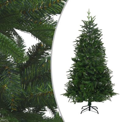 vidaXL Albero Natale Artificiale LED e Palline Verde 210cm PVC e PE