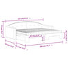 vidaXL Divano Letto Estraibile con Materassi Crema 80x200 cm Tessuto