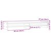 vidaXL Supporto per Monitor Bianco 100x27x15 cm Legno Massello di Pino
