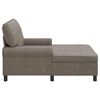vidaXL Chaise Lounge Grigio 91 x 157 x 91 cm Pelle Sintetica