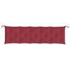 vidaXL Cuscini per Panca 2 pz Rosso Vino 180x50x7 cm in Tessuto Oxford