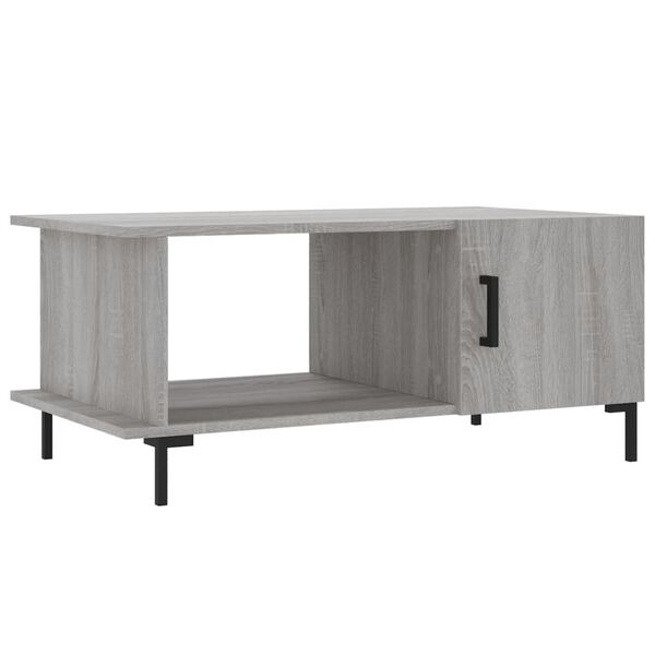 vidaXL Tavolino da Salotto Grigio Sonoma 90x50x40 cm Legno Multistrato