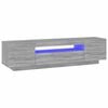 vidaXL Mobile Porta TV con Luci LED Grigio Sonoma 160x35x40 cm