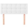 vidaXL Testiera Bianca 80x5x78/88 cm in Similpelle