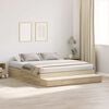 vidaXL Struttura letto con contenitore Rovere Sonoma 200 cm