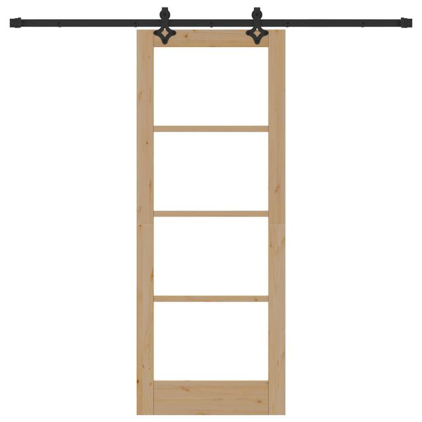 vidaXL Porta scorrevole Naturale 78 x 202 cm