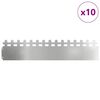 vidaXL Bordure per prato 10 pcs Argento 103 x 0,05 x 22 cm