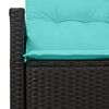 vidaXL Divano da giardino con cuscino 120 x 62 x 69 cm. polyrattan