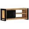 vidaXL Mobile Porta TV 80x30x35 cm in Legno Massello di Mango Grezzo