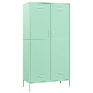 vidaXL Armadio Menta 90x50x180 cm in Acciaio