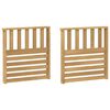 vidaXL Modulo Braccioli 2 pcs Bianco 60 x 6 x 61 cm