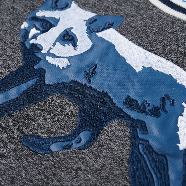 Felpa per Bambini Blu Marino M&eacute;lange 104