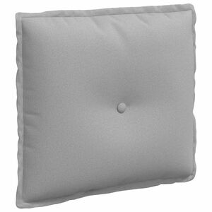 vidaXL Cuscino per Schiena Grigio Nuvola 50 x 19 x 45 cm Tessuto