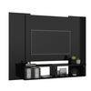 vidaXL Mobile TV a Muro Nero Lucido 120x23,5x90 cm Legno Multistrato