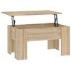 vidaXL Tavolino da Salotto Rovere Sonoma 79x49x41 cm Legno Multistrato