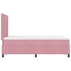 vidaXL Letto a molle con materasso Rosa 120 x 200 cm Tessuto