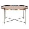 House Nordic Tavolino da Salotto Scarlett 70x40 cm Ottone