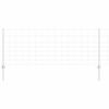 vidaXL Recinzione con Posto Argento 0,8 x 25 m Acciaio