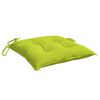 vidaXL Cuscini per Sedia 4 pz Verde Intenso 40x40x7 cm Tessuto Oxford