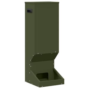 vidaXL Mangiatore per cervi Verde oliva 28 x 30 x 80 cm