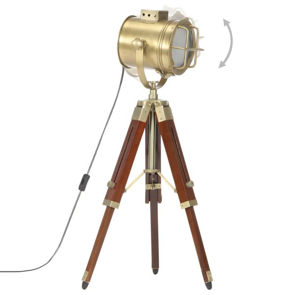 vidaXL Lampada da Terra a Treppiede Legno Massello di Mango 69 cm