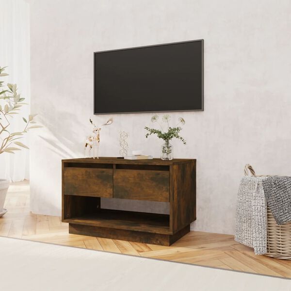 vidaXL Mobile TV Rovere Fumo 70x41x44 cm in Truciolato