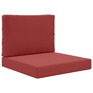 vidaXL Cuscino per divano da esterno Poliestere Rosso vino 60 x 60 cm