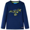 vidaXL Maglietta da Bambino a Maniche Lunghe Blu Marino 116