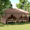 vidaXL Tenda Party Marrone 292 x 580 x 315 cm Tessuto Oxford