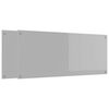 vidaXL Schienale da cucina 2 pcs Grigio chiaro 120 x 50 cm