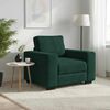 vidaXL Divano Sedia Verde Scuro 100x77x82 cm Velluto