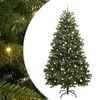 vidaXL Albero di Natale Artificiale con Rami Pieghevoli Verde 270 cm