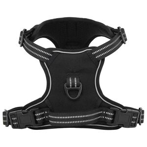 vidaXL Pettorina per Cani con Strisce Riflettenti Regolabile Nera M