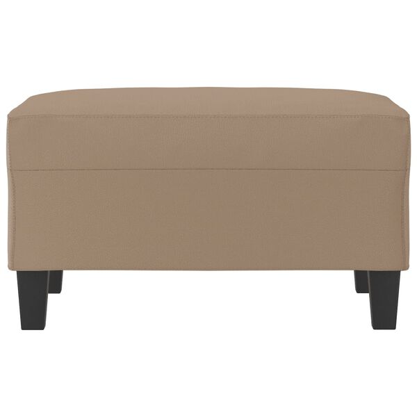 vidaXL Poggiapiedi Cappuccino 70x55x41 cm in Similpelle