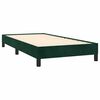 vidaXL Giroletto senza Materasso Verde Scuro 90x190 cm in Velluto