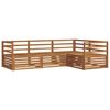 vidaXL Set di divani da esterno 4 pcs Naturale
