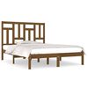 vidaXL Giroletto Marrone Ambra Legno Massello di Pino 135x190cm Double