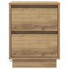 vidaXL Armadio da Notte 2 pcs Rovere artigianale 39 x 34,5 x 50 cm