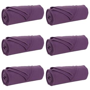vidaXL Coperte da Pile 6 pz Viola 270 x 240 cm 5.44 kg Panno
