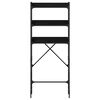 vidaXL Mensola per lavatrice Rovere Nero 67 x 25 x 163 cm