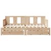 vidaXL Divano Letto Estraibile con Cassetti senza Materasso 80x200 cm